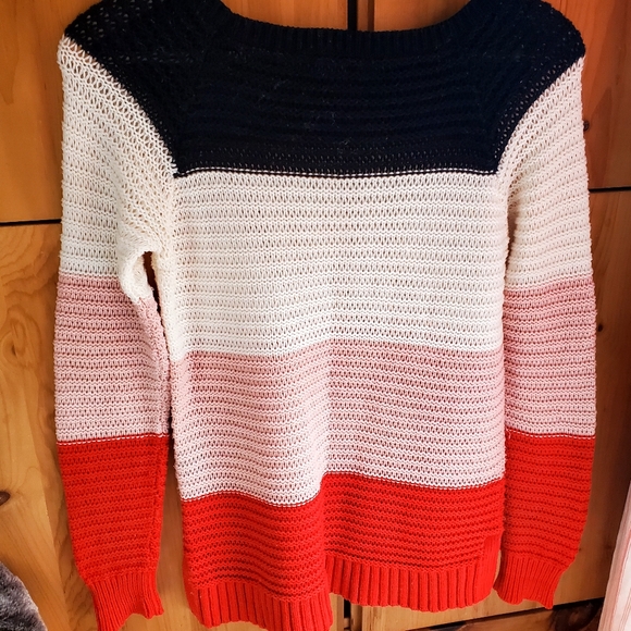 Vince Camuto Open Weave Colour Block Sweater size XS - Picture 3 of 5